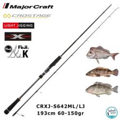 MAJOR CRAFT CROSTAGE CRXJ-S642ML/LJ 60-150G 2piece