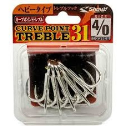 SHOUT CURVE POINT TREBLE HOOK 31